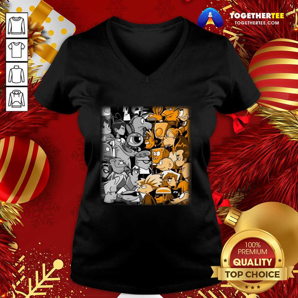 Awesome Cartoon Network Vs Nickelodeon Shirt - Image 2