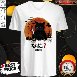 Alternative view of Pretty Nani Cat Killer Moon Halloween Shirt