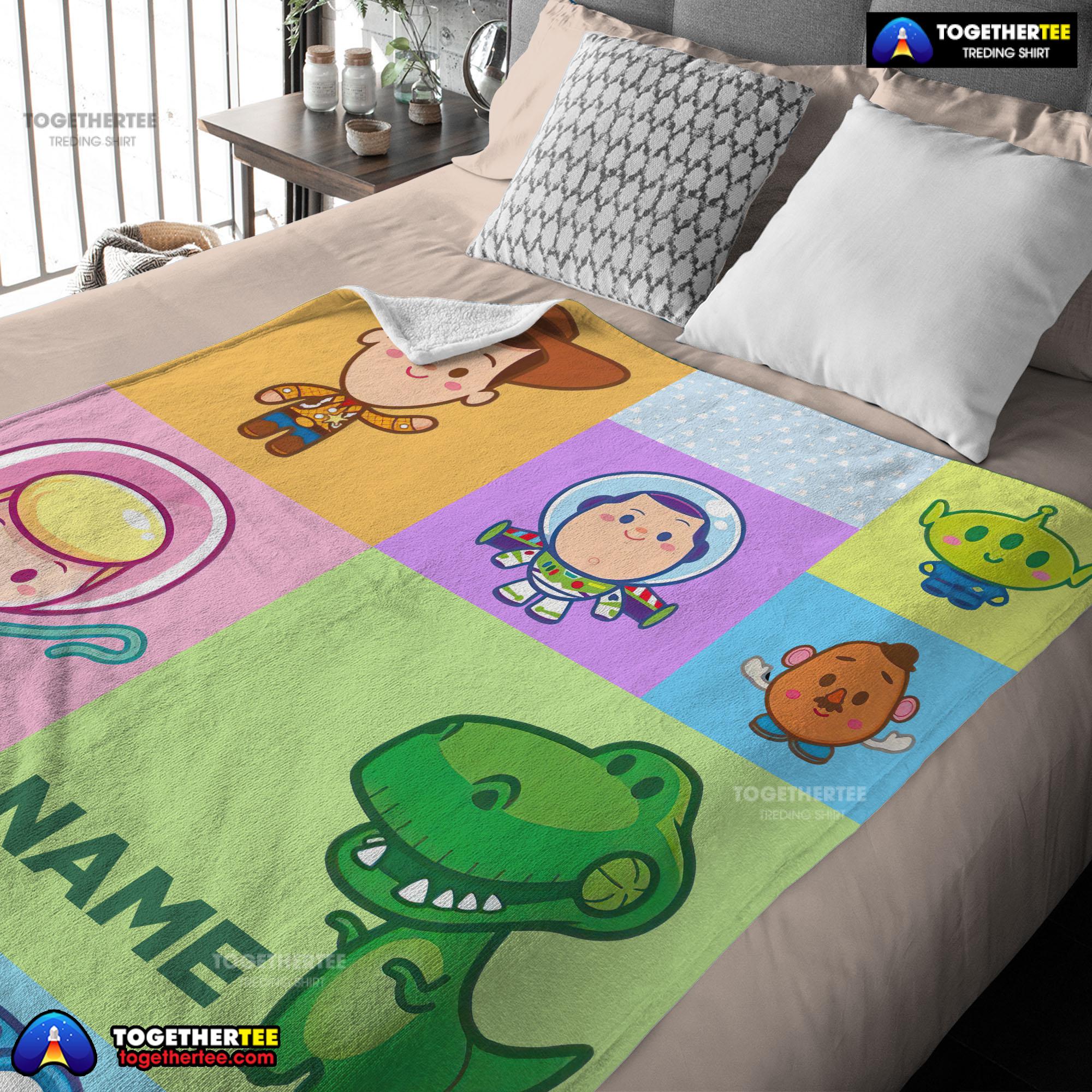 Pixar Toy Story Chibi Character Blanket Fleece Customized Blanket - Image 3