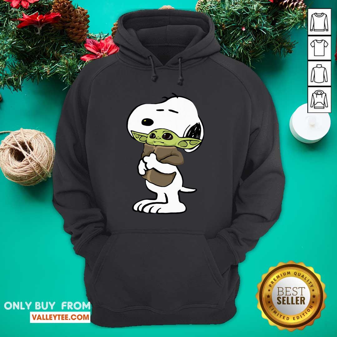 High Quality Snoopy Hug Baby Yoda Shirt - Image 3