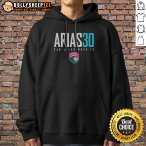 Alternative view of Pretty San Diego Wave FC Arias 30 San Diego Wave FC Soccer NWSL Player Shirt