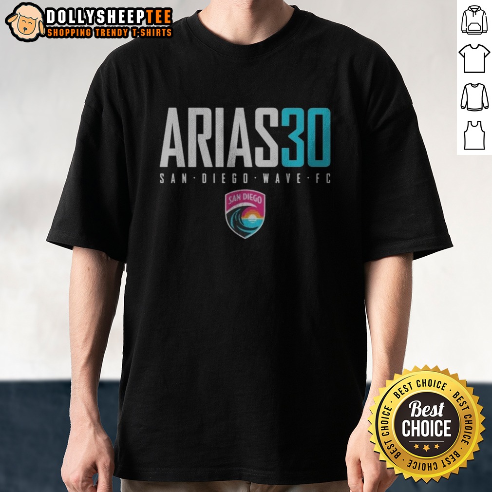 Pretty San Diego Wave FC Arias 30 San Diego Wave FC Soccer NWSL Player Shirt