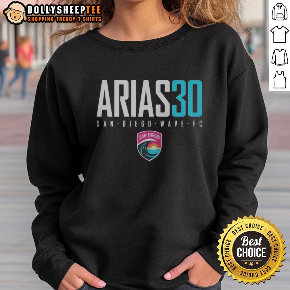 Pretty San Diego Wave FC Arias 30 San Diego Wave FC Soccer NWSL Player Shirt - Image 4