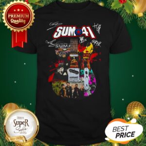 Sum 41 Rock Band Guitar Signature Shirt