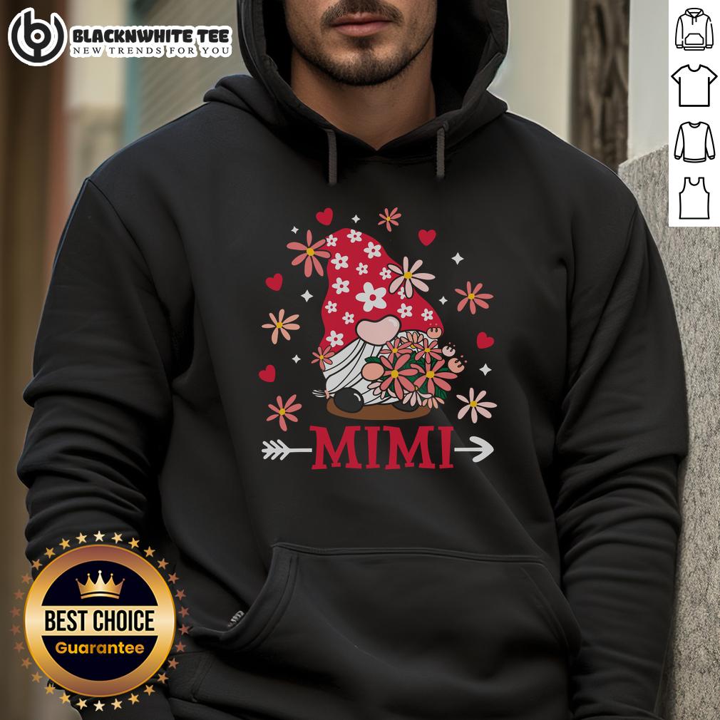 Awesome Mimi Valentine Gnome Cute Love Heart Valentine's Day T-Shirt - Image 2