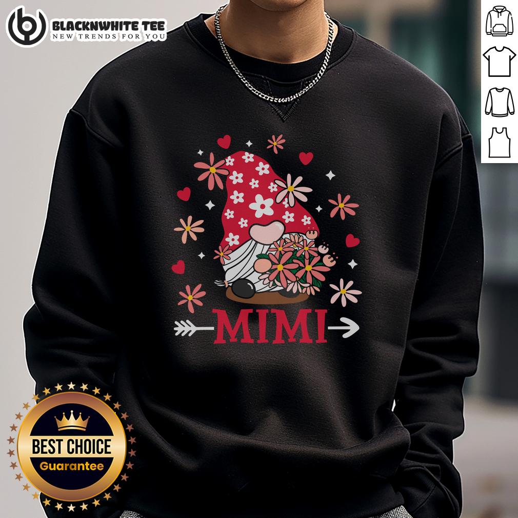 Awesome Mimi Valentine Gnome Cute Love Heart Valentine's Day T-Shirt - Image 5