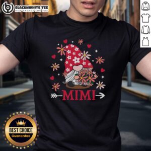 Awesome Mimi Valentine Gnome Cute Love Heart Valentine's Day T-Shirt