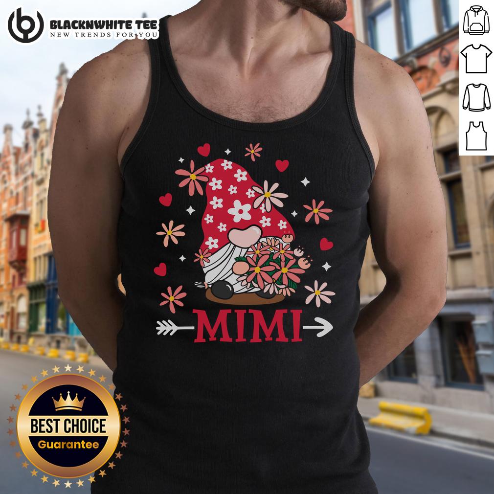 Awesome Mimi Valentine Gnome Cute Love Heart Valentine's Day T-Shirt - Image 4