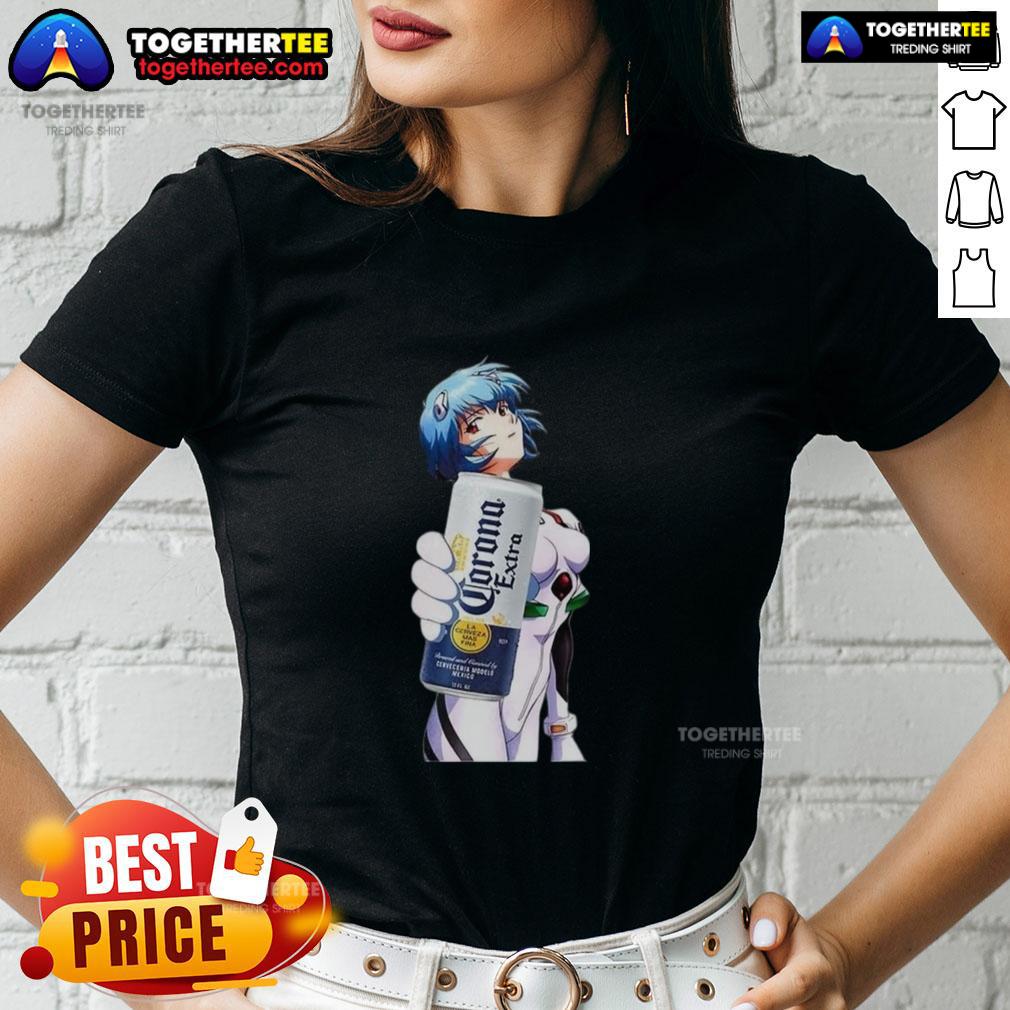 Nice Rei Ayanami X Corona Neon Genesis Evangelion Anime T-Shirt - Image 3