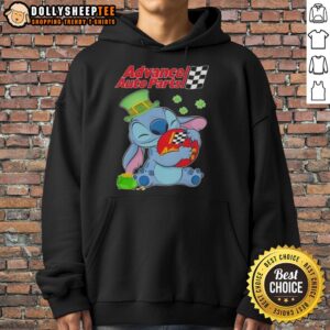 Alternative view of Top Stitch Hug Advance Auto Parts Logo St. Patrick's Day T-Shirt