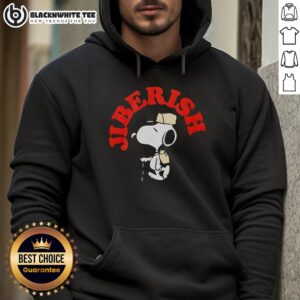 Alternative view of Nice Jiberish Take A Hike Supima Snoopy T-Shirt