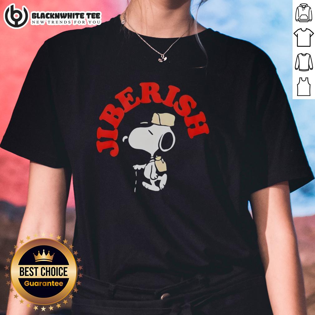 Nice Jiberish Take A Hike Supima Snoopy T-Shirt - Image 3