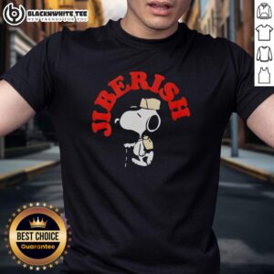 Nice Jiberish Take A Hike Supima Snoopy T-Shirt