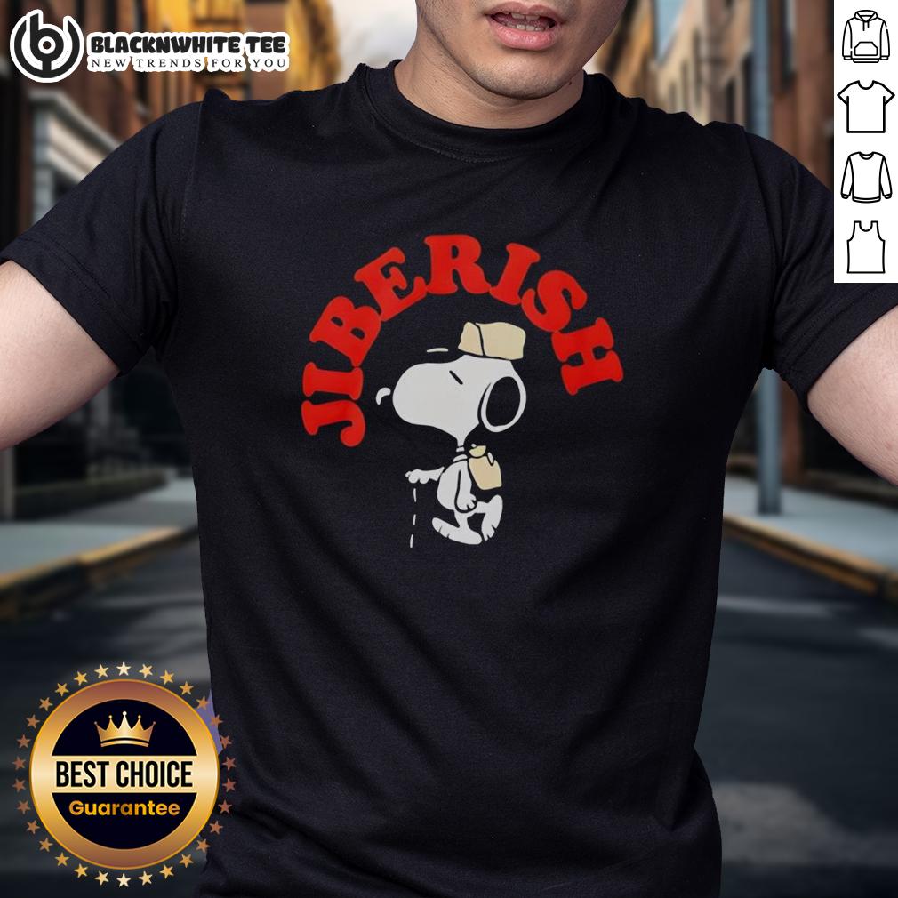 Nice Jiberish Take A Hike Supima Snoopy T-Shirt