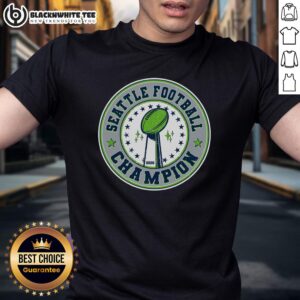 Nice Seattle Football Champion 2026 Emblem T-Shirt