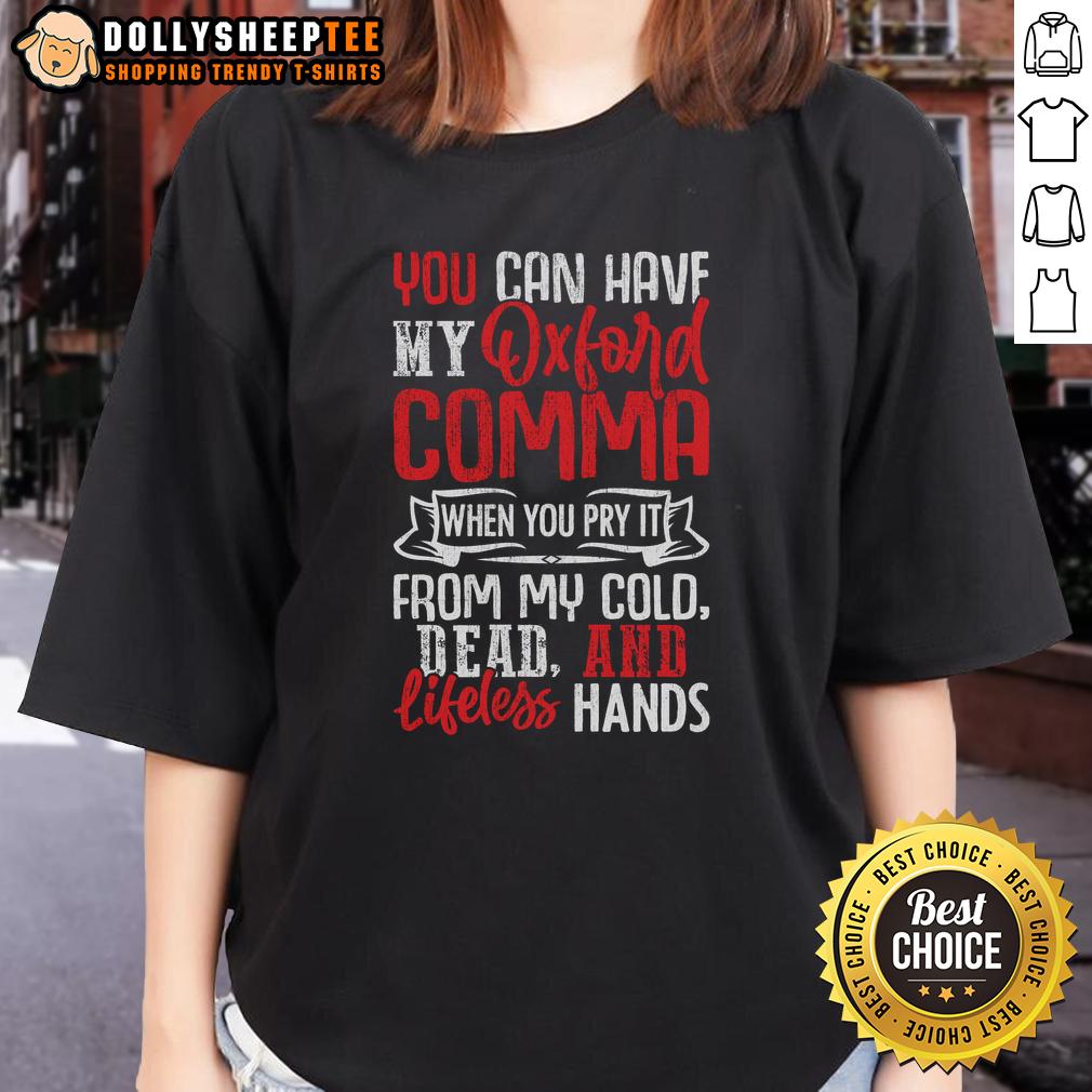 Awesome Oxford Comma Funny Quote T-Shirt - Image 3