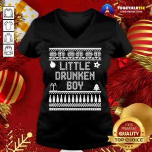 Alternative view of Great Little Drummer Christmas Parody Little Drunken Boy Shirt
