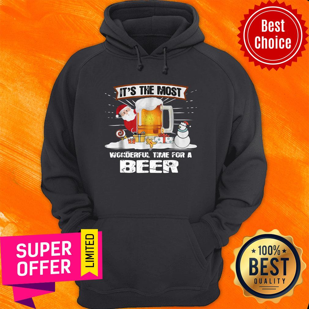 Funny It's The Most Wonderful Time For A Beer Christmas Shirt - Image 2