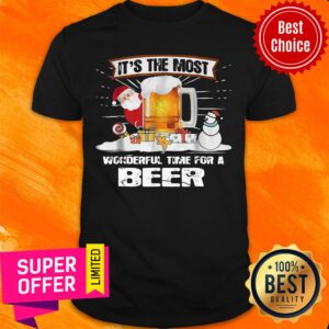 Funny It's The Most Wonderful Time For A Beer Christmas Shirt