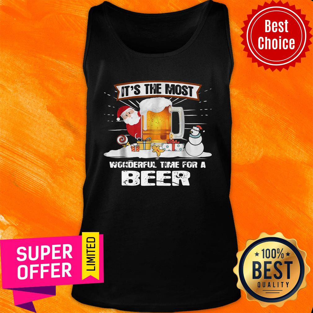 Funny It's The Most Wonderful Time For A Beer Christmas Shirt - Image 4