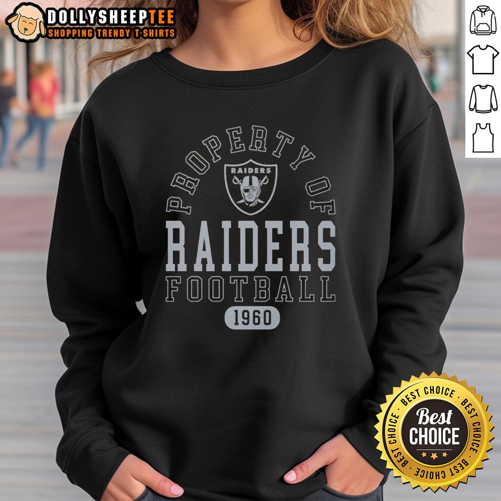 Nice Property Of Las Vegas Raiders Football Since 1960 T-Shirt - Image 5