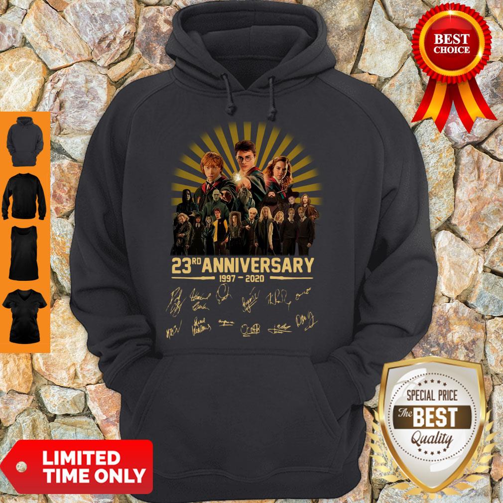 Awesome Harry Potter 23rd Anniversary 1997-2020 Signaturess Shirt - Image 2