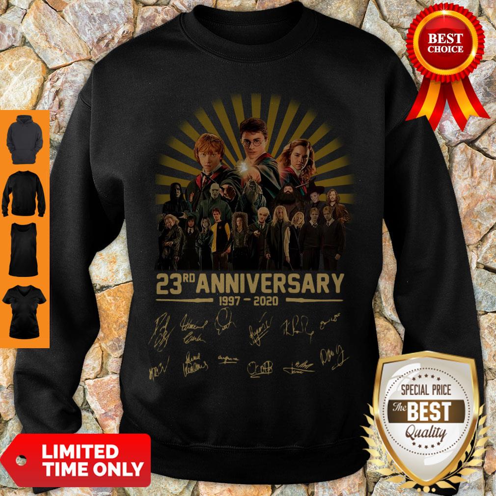 Awesome Harry Potter 23rd Anniversary 1997-2020 Signaturess Shirt - Image 3