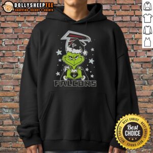 Alternative view of Hot Grinch Love Atlanta Falcons Football Merry Christmas T-Shirt