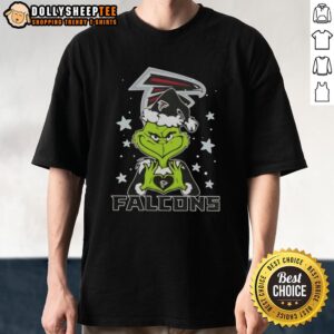 Hot Grinch Love Atlanta Falcons Football Merry Christmas T-Shirt