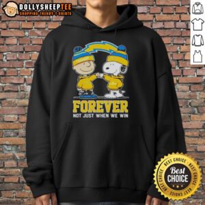 Alternative view of Nice Peanut Snoopy Charlie Brown Los Angeles Chargers Forever Not Just When We Win T-Shirt