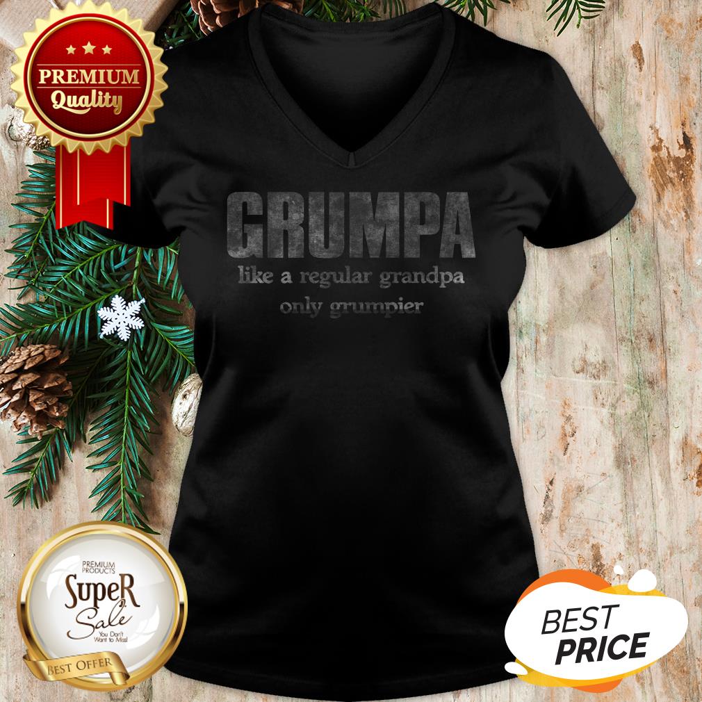 Grumpy Like A Regular Grandpa Only Grumpier Shirt - Image 2