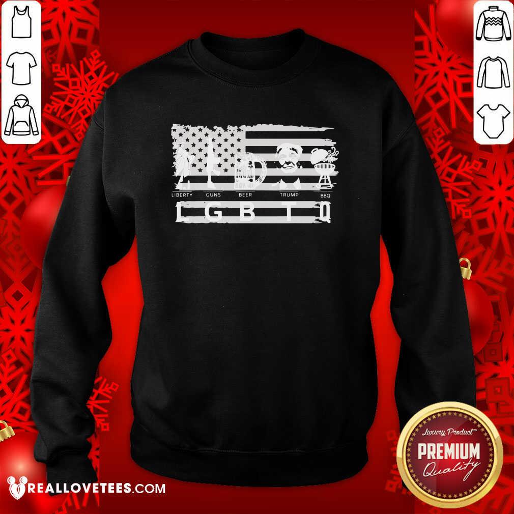Sweet Liberty Guns Beer Trump BBQ Shirt - Image 3