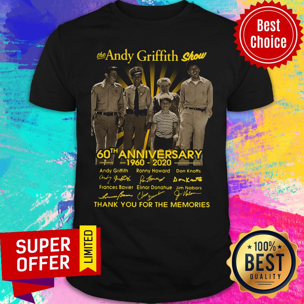 Awesome The Andy Griffith Show 60th Anniversary 1960 2020 Shirt
