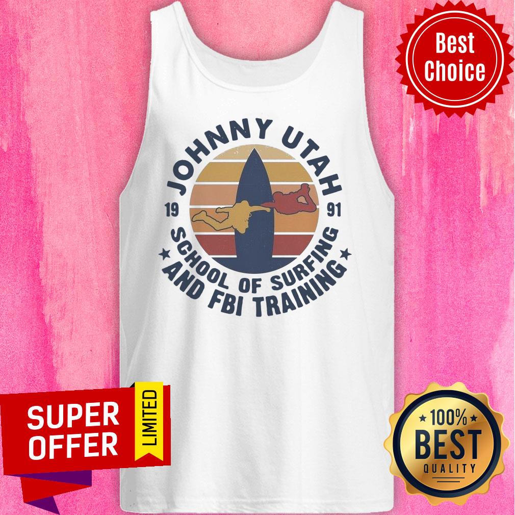 Johnny Utah 1991 School Of Surfing And FBI Training Vintage Retro Shirt - Image 3