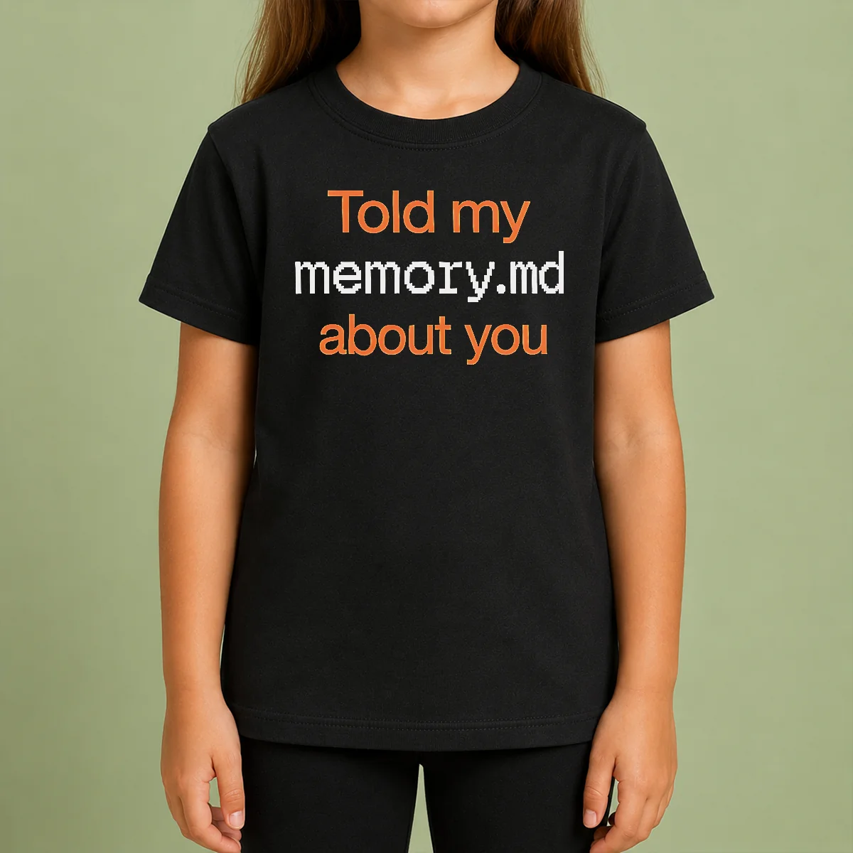 Pretty Told My Memory Md File About You AI Assistant Journal Typewriter Font Quote Shirt - Image 9