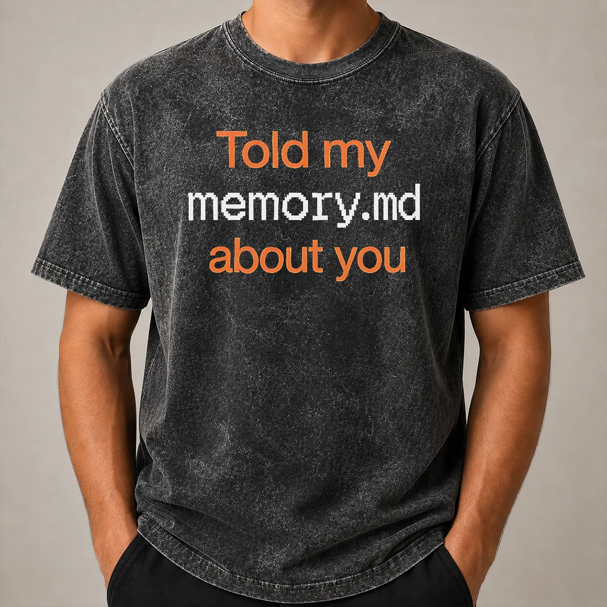 Pretty Told My Memory Md File About You AI Assistant Journal Typewriter Font Quote Shirt - Image 8