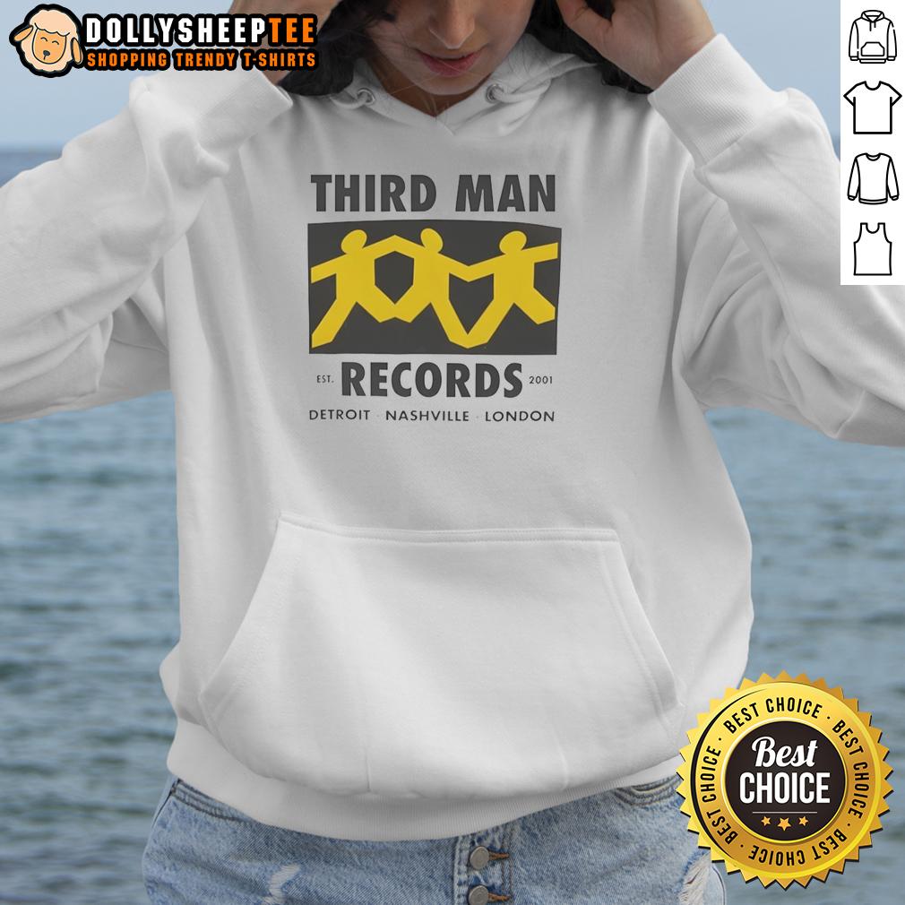 Awesome Third Man Records Detroit Nashville London Est 2001 T-Shirt - Image 2