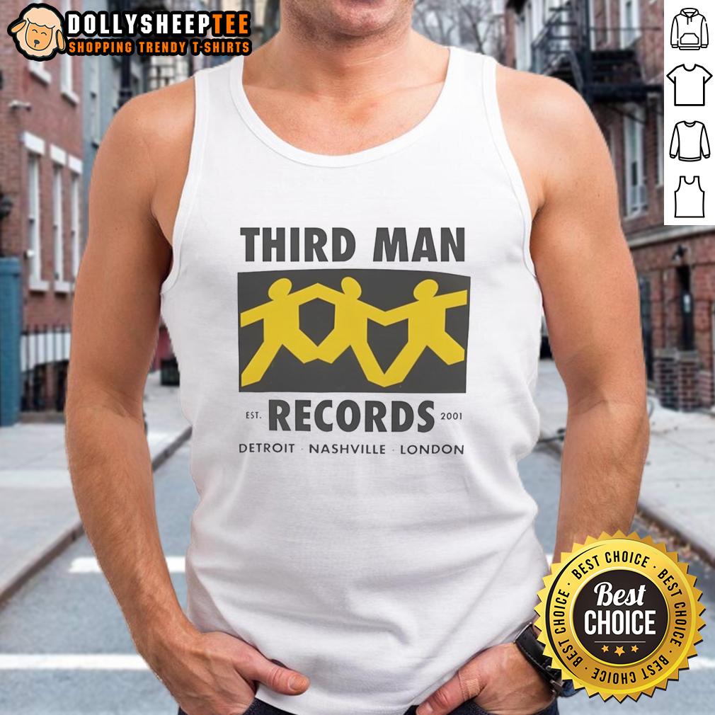 Awesome Third Man Records Detroit Nashville London Est 2001 T-Shirt - Image 4