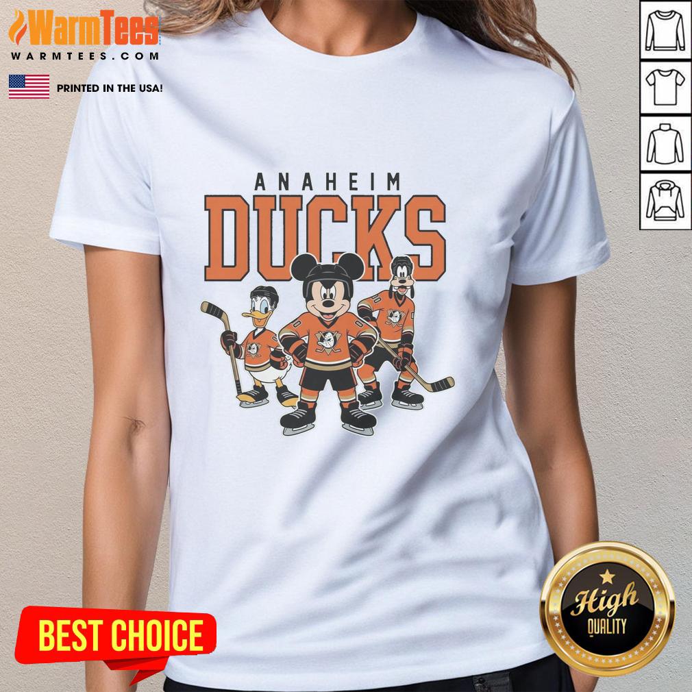 Pretty Anaheim Ducks Disney Team Ice Hockey T-Shirt - Image 3