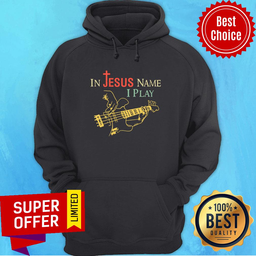In Jesus name I Play Guitar Shirt - Image 2