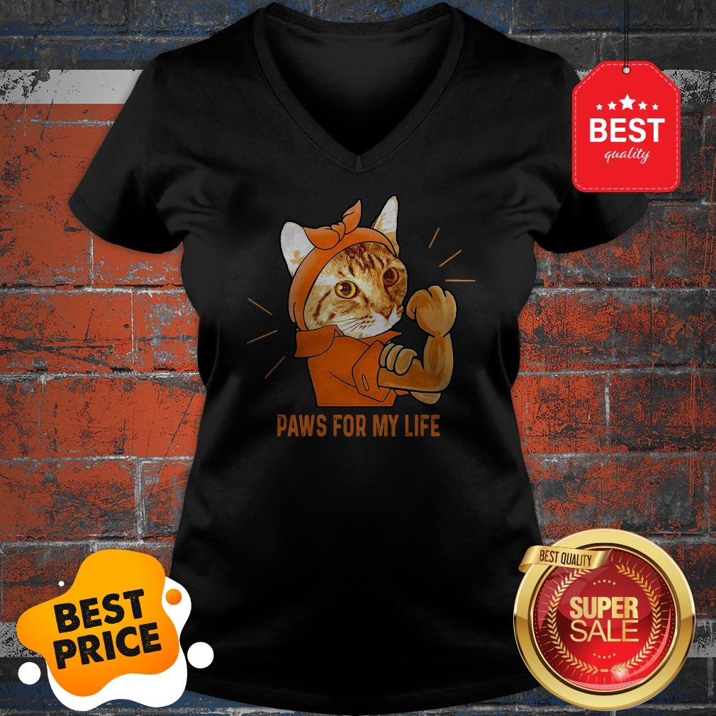 Nice Strong Cat Paws For My Life Shirt - Image 2