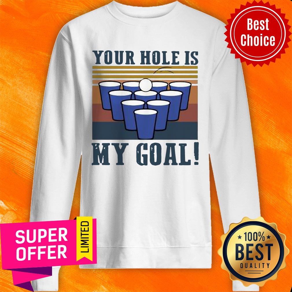Nice Your Hole Is My Goal Vintage Beer Pong Shirt - Image 2