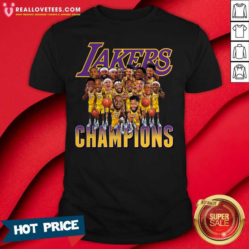 Super Nice Los Angeles Lakers Team Champions 2020 Shirt