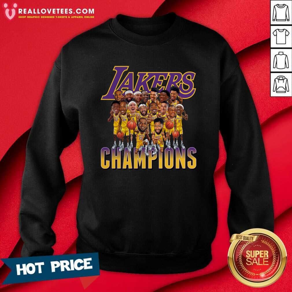 Super Nice Los Angeles Lakers Team Champions 2020 Shirt - Image 3