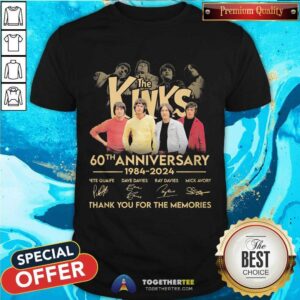 Pretty The Kinks 60th Anniversary 1984-2024 For The Memories T-Shirt