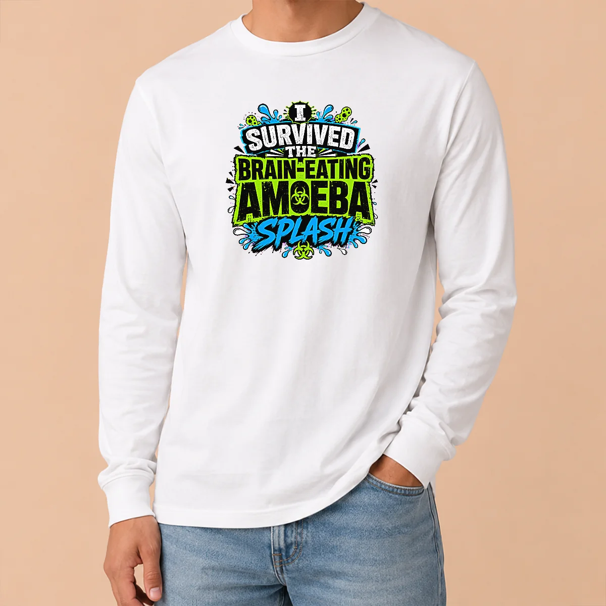 Good Brain Eating Amoeba Survival Typography Shirt - Image 6
