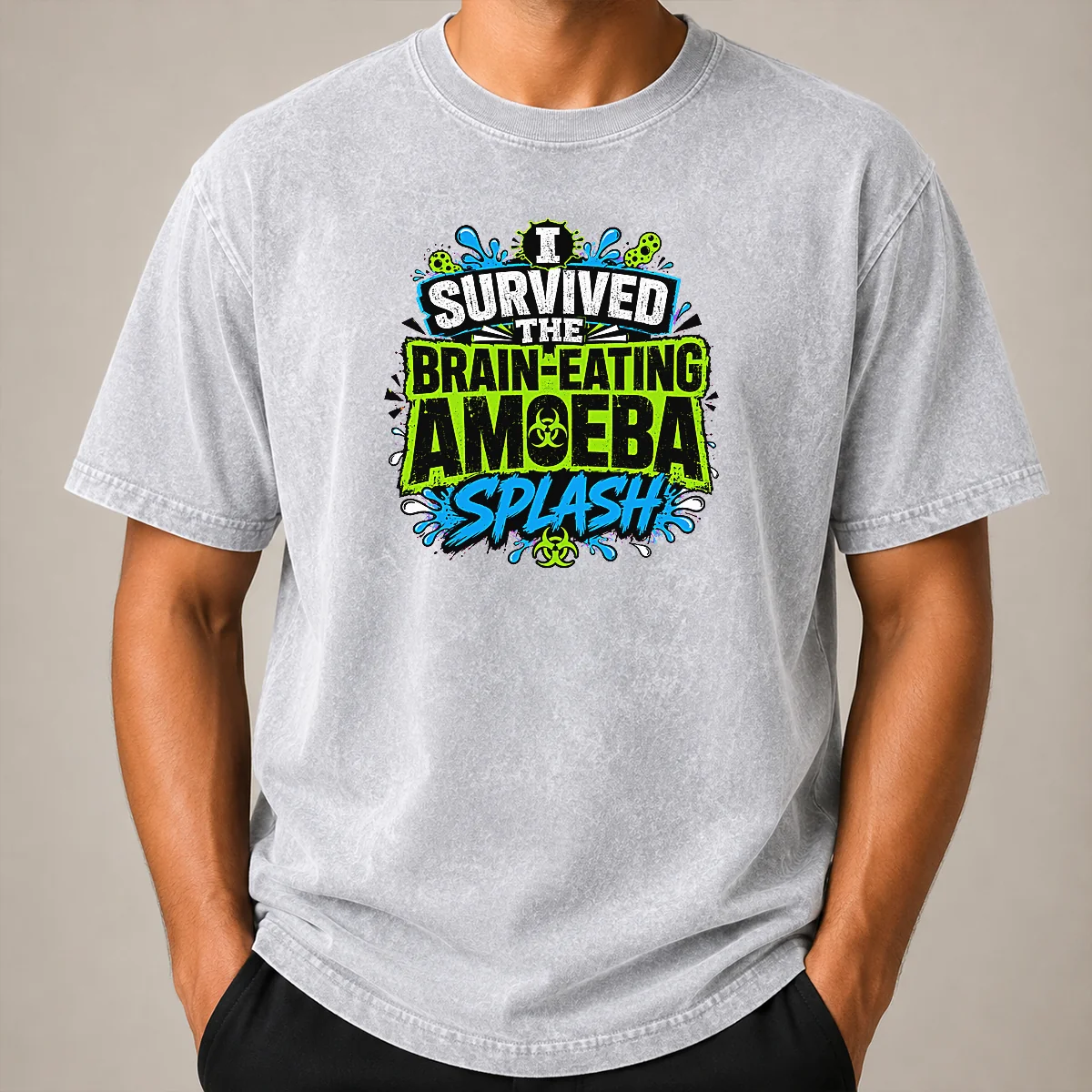 Good Brain Eating Amoeba Survival Typography Shirt - Image 8