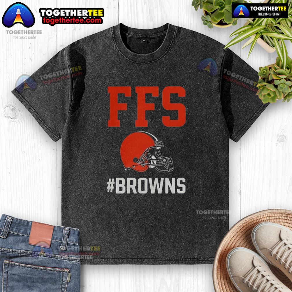 Nice Cleveland Browns FSF Helmet T-Shirt - Image 6