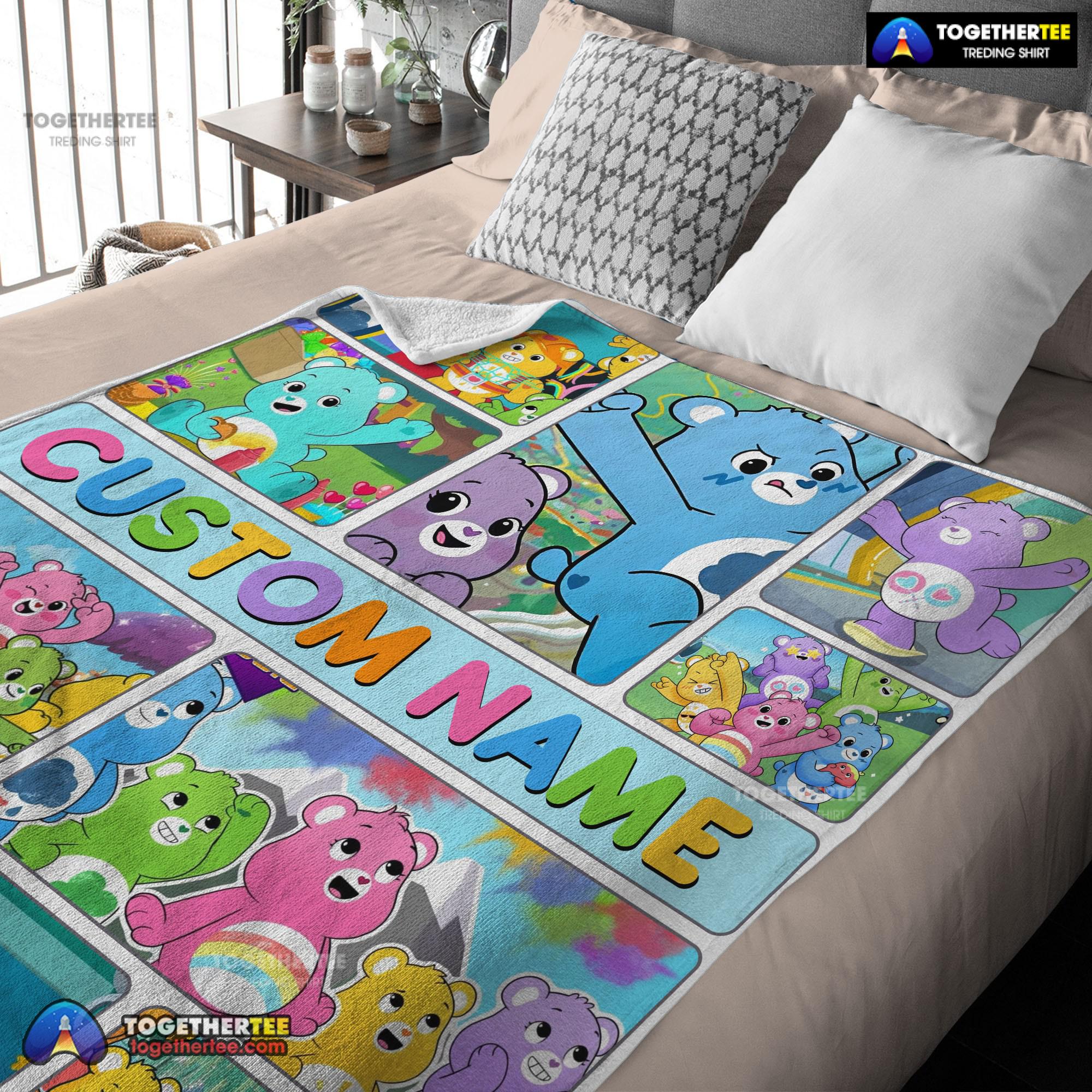 Official Care Bears Friends Blanket Fleece Customized Blanket - Image 3