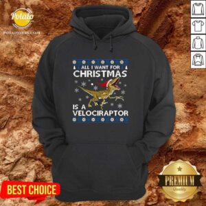 Alternative view of Top All I Want For Christmas Is A Velociraptor Dinosaur Shirt